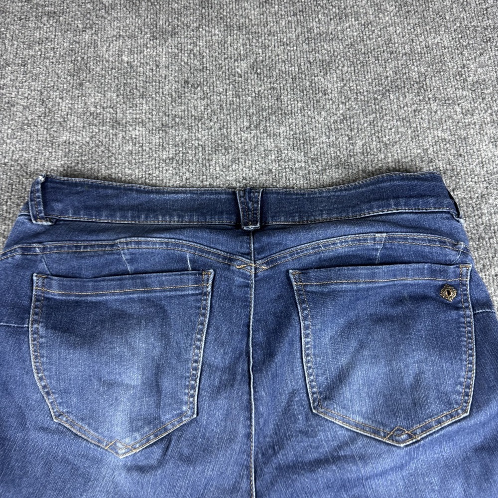 Democracy Jeans Women 33x30 Blue Ab Technology? Skinny Stretch Dark Wash Denim - Picture 5 of 9